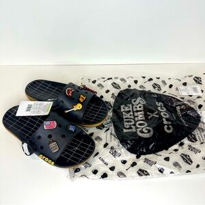 Luke Combs X Crocs Mens 8 Womens 10 Unisex Guitar Music Flag Beer Slides Sandals Luke Combs Is Teaming Up With Crocs For a New, Limited  main image 2